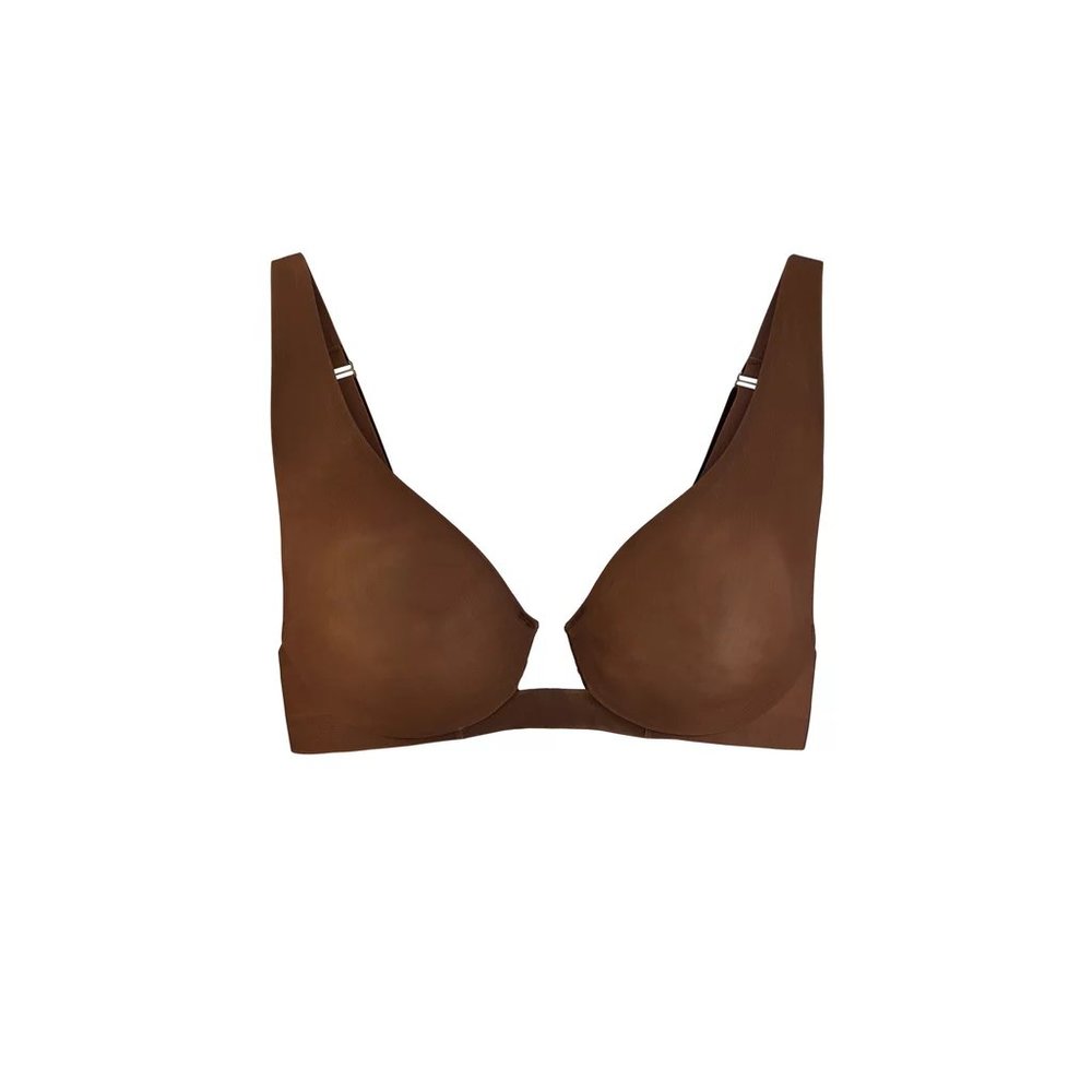 SKIMS Naked Underwire Plunge Bra in Smoky Quartz Size 38A New with Tags Plunge - Picture 2 of 4